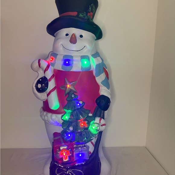 36” Lighted Snowman Outdoor Christmas Decor Holiday Lawn...